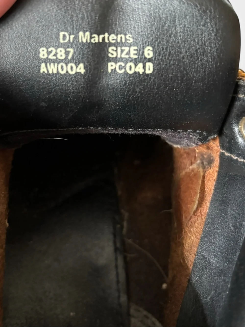 Vtg 90’s Doc Martens 8287 Brown Leather Hiker Monkey Boot Lug Sole Mens Size 7